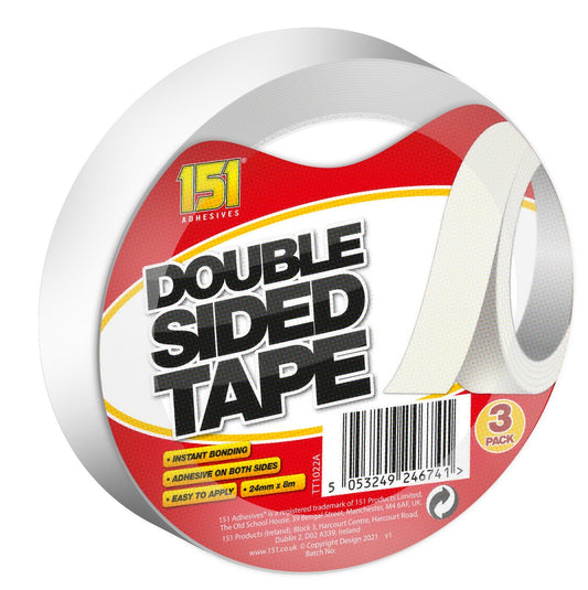 151 Double Sided Tape 3pk
