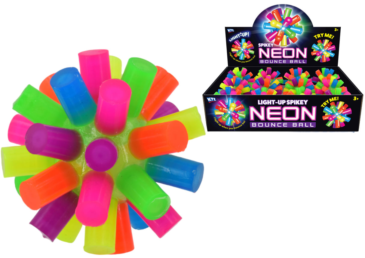 75MM Light Up Spikey Digit Ball [12 Pack]