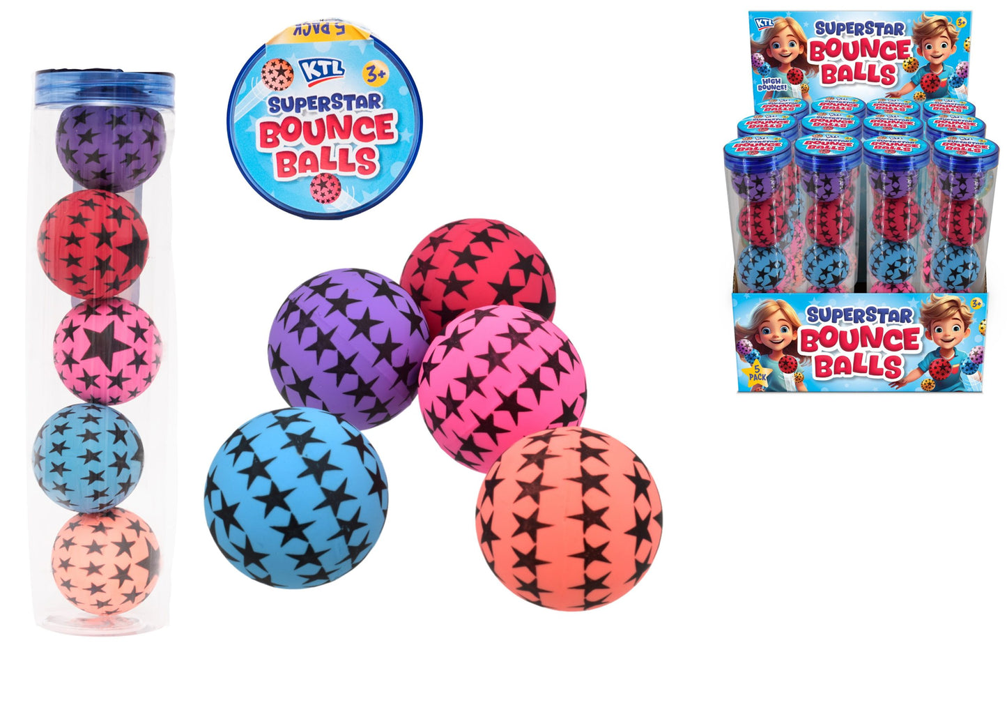 Star Bouncy Balls 1pk