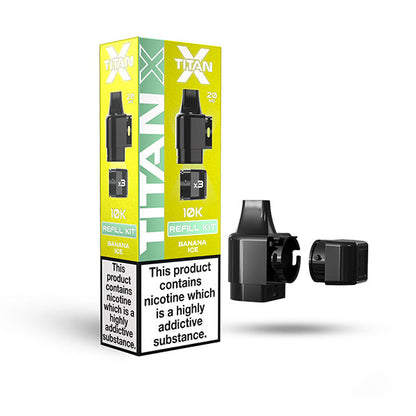 Titan X Prefilled Pod Vape Kit BananaIce