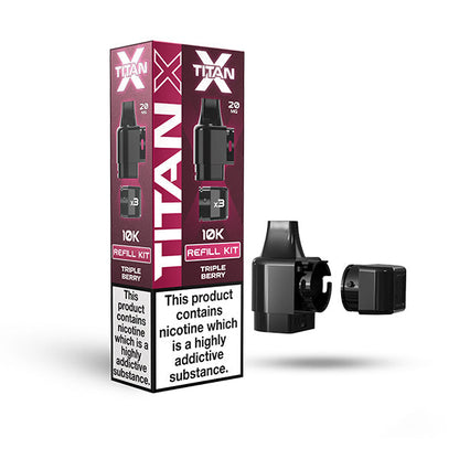 Titan X Prefilled Pod Vape Kit TripleBerry