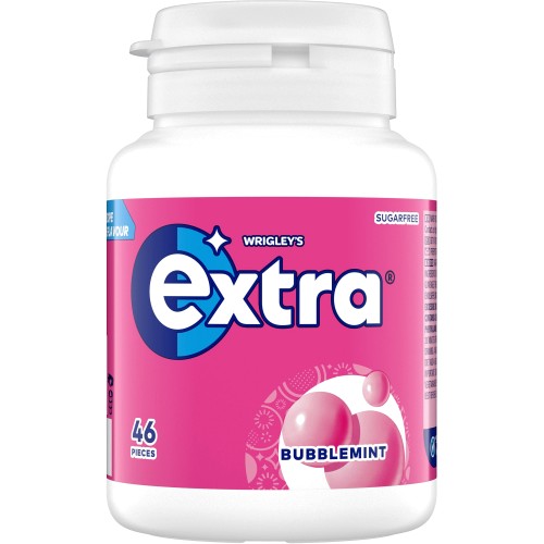 Extra Bubblemint Gum Bottle 46pcs