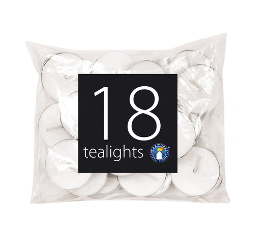Waxworks Unscented Tea Lights 18pk