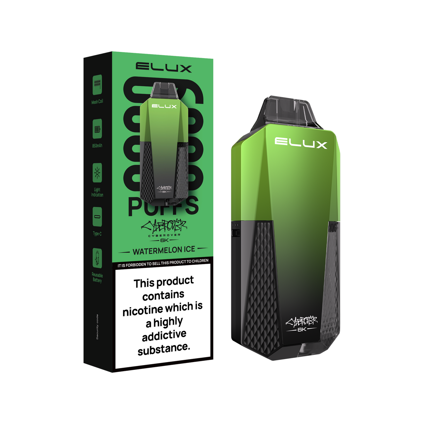 Elux Cyberover 6K Prefilled Vape