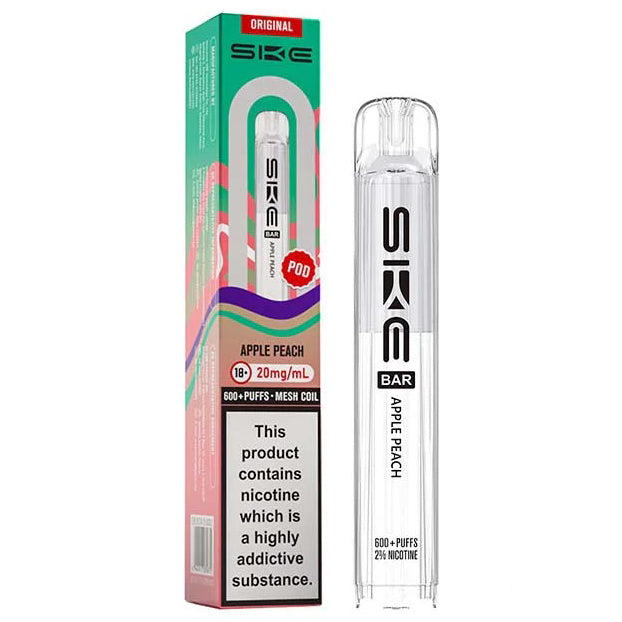 Apple Peach Bar 600 20mg Prefilled Pods by SKE Crystal