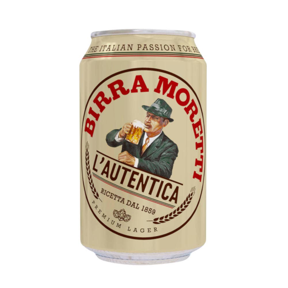 Birra Moretti Premium Lager Beer Can 440ml