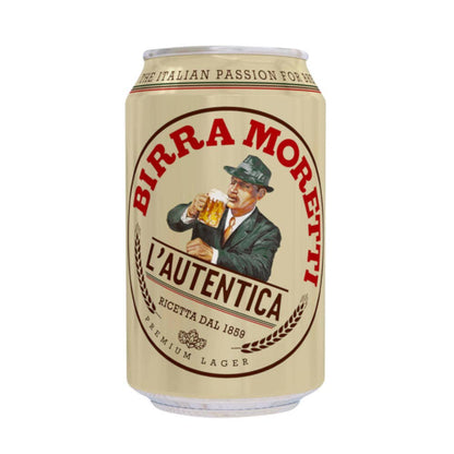 Birra Moretti Premium Lager Beer Can 440ml