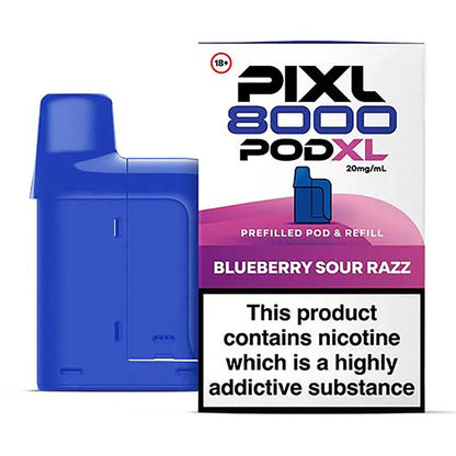PIXL 8000 Prefilled Pods Blueberry sour razz