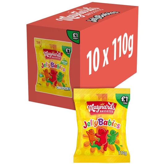 Maynards Bassetts Jelly Babies 110g Bag