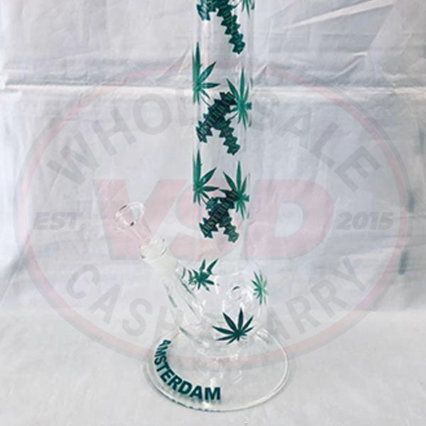 18″ Glass Waterpipe Bong AC 54