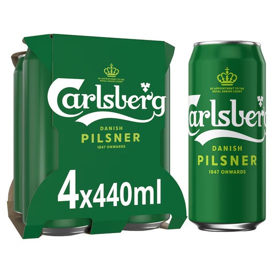 Carlsberg Danish Pilsner Lager Beer Can 440ml