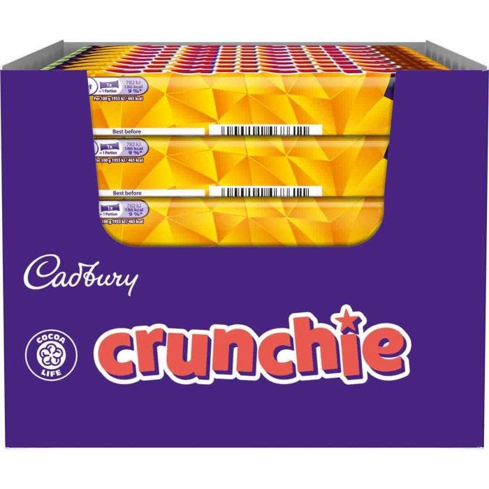 Cadbury Crunchie Chocolate Bar 40g
