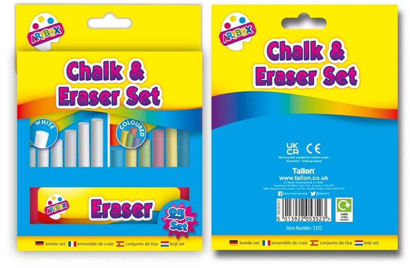 25 Piece Fun Chalk Set by Artbox