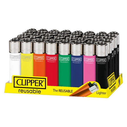 Clipper Classic Refillable Lighters (Assorted Colours)