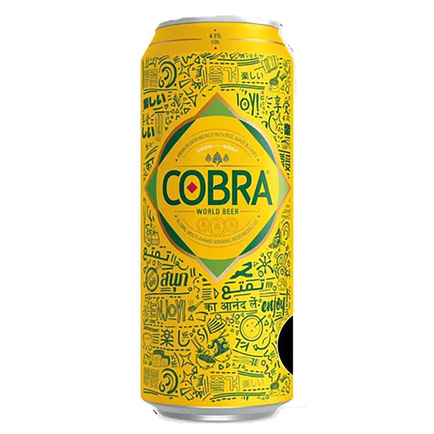 Cobra Premium World Lager Beer 500ml Can