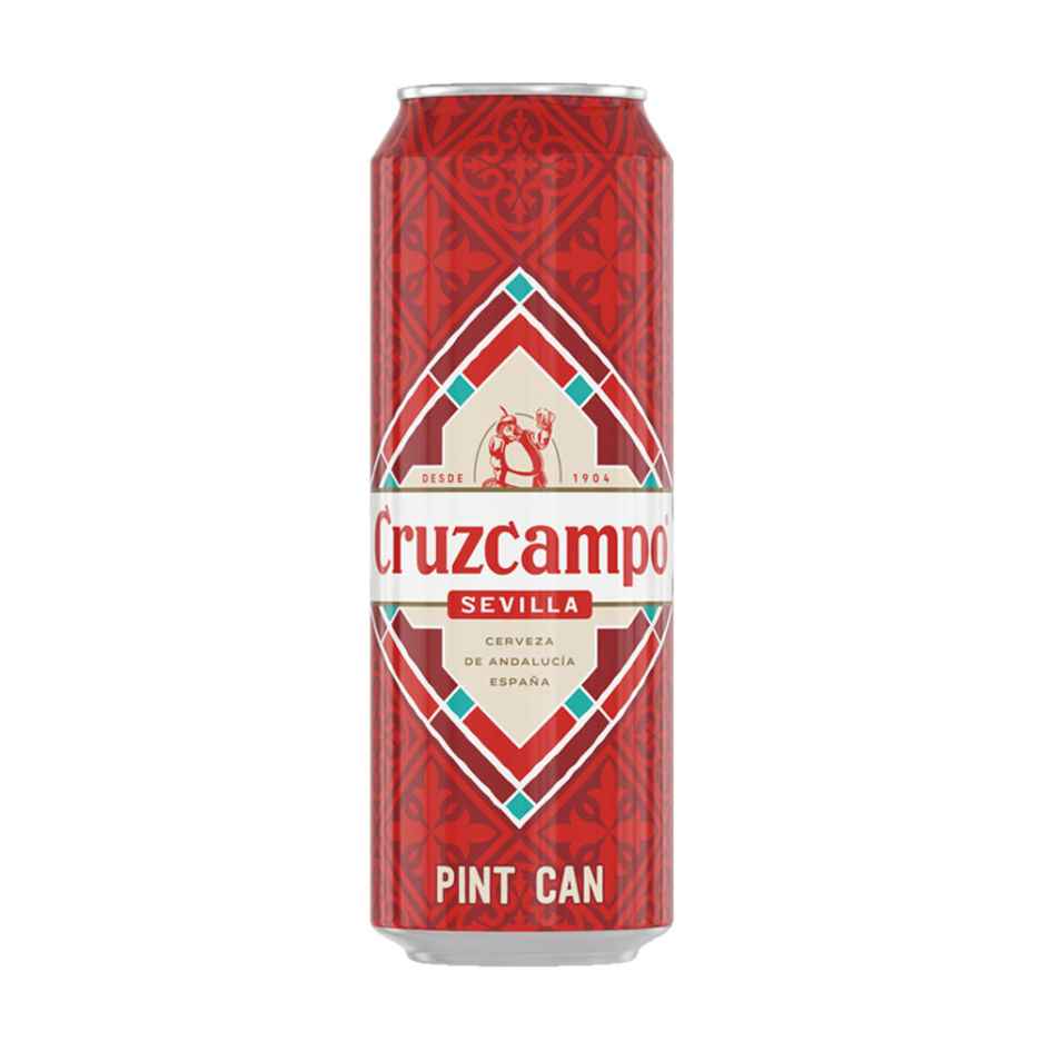 Cruzcampo Sevilla Lager Beer Pint Cans 568ml