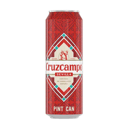 Cruzcampo Sevilla Lager Beer Pint Cans 568ml