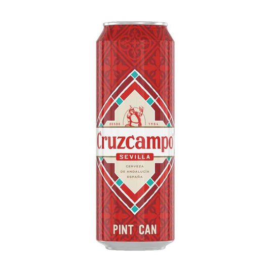 Cruzcampo Sevilla Lager Beer Pint Cans 568ml
