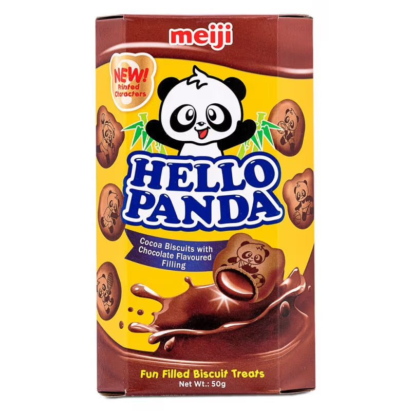 Meiji Hello Panda Double Chocolate Biscuits 50g