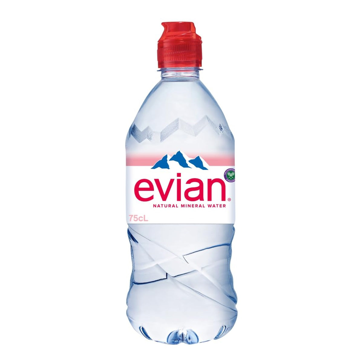 Evian Natural Mineral Water 750ml sports cap bottle