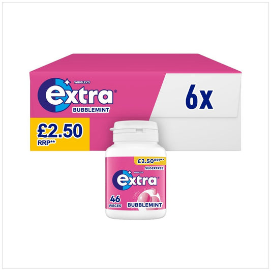 Extra Bubblemint Gum Bottle 46pcs