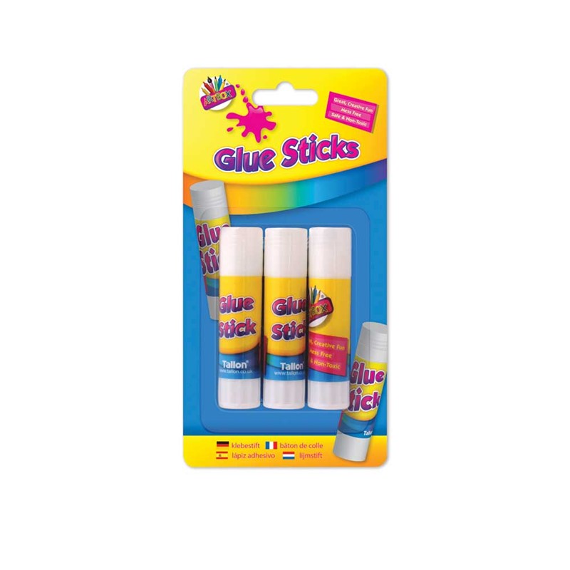 Artbox 3 x 8g Twist Action Glue Sticks