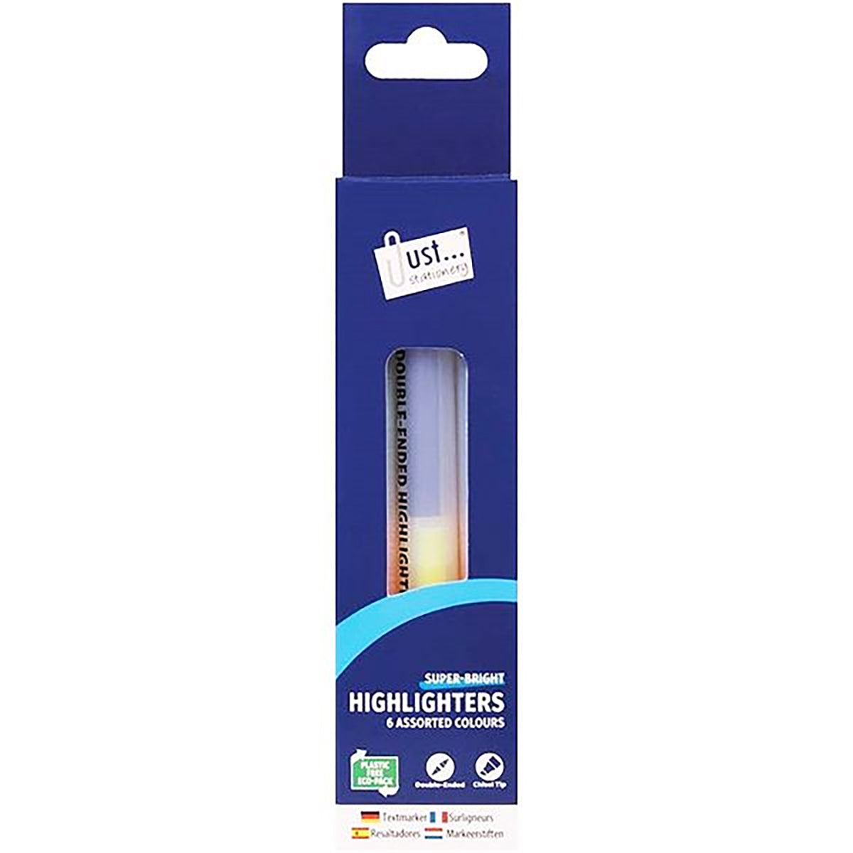 Super-Bright Highlighters 6 Assorted Colours