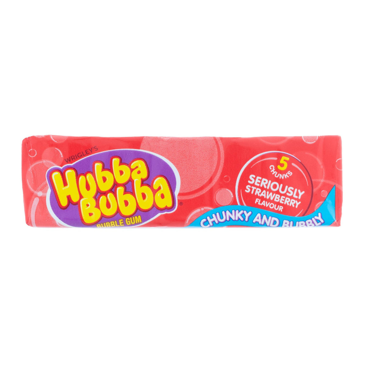 Hubba Bubba Strawberry Bubble Gum 35g single pack