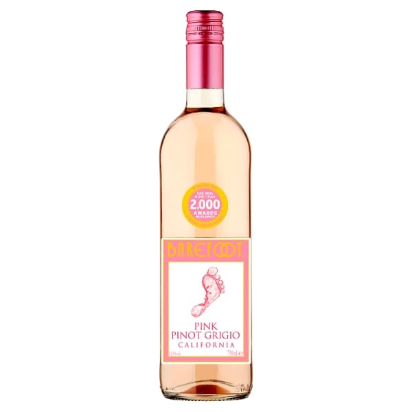Barefoot Pink Pinot Grigio 75cl - 6 x 75cl