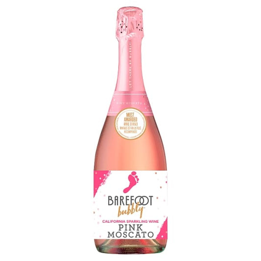 Barefoot Bubbly Pink Moscato 75cl - 6 x 75cl
