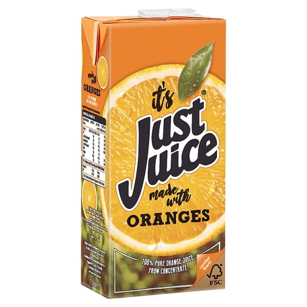 Just Juice Orange Juice 12x1ltr