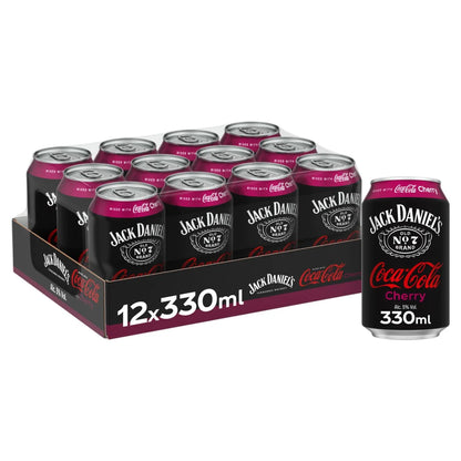 Jack Daniels & Coca-Cola Cherry 330ml Can