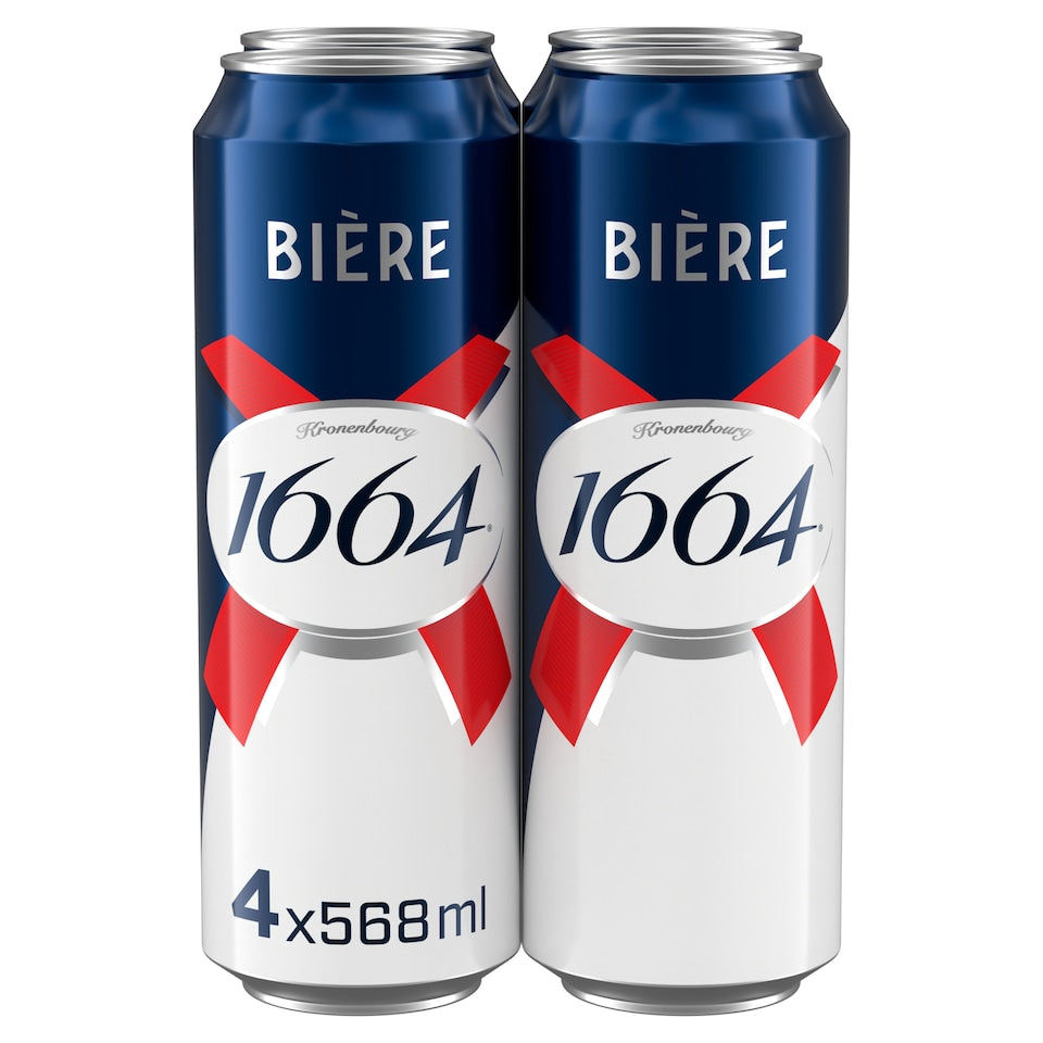 Kronenbourg 1664 Lager Beer 568ml Cans