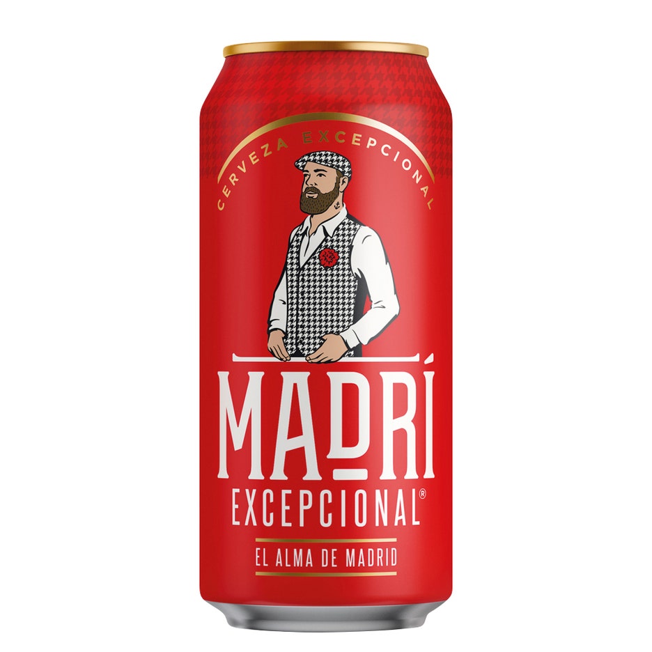Madri Excepcional Premium Lager Beer Can 440ml
