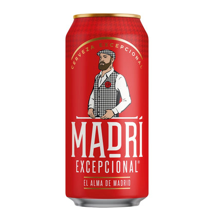 Madri Excepcional Premium Lager Beer Can 440ml