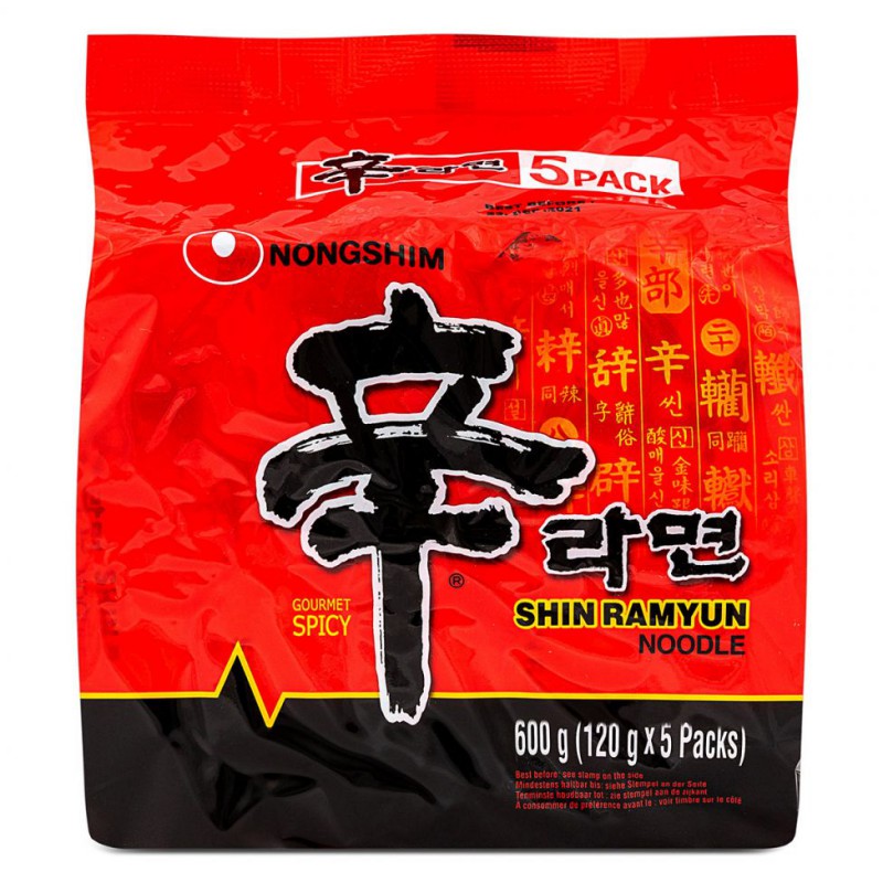 Nongshim Shin Ramyun 5x120g 5pk