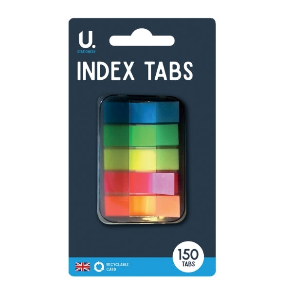 U. Stationery Index Tabs, Pack of 150