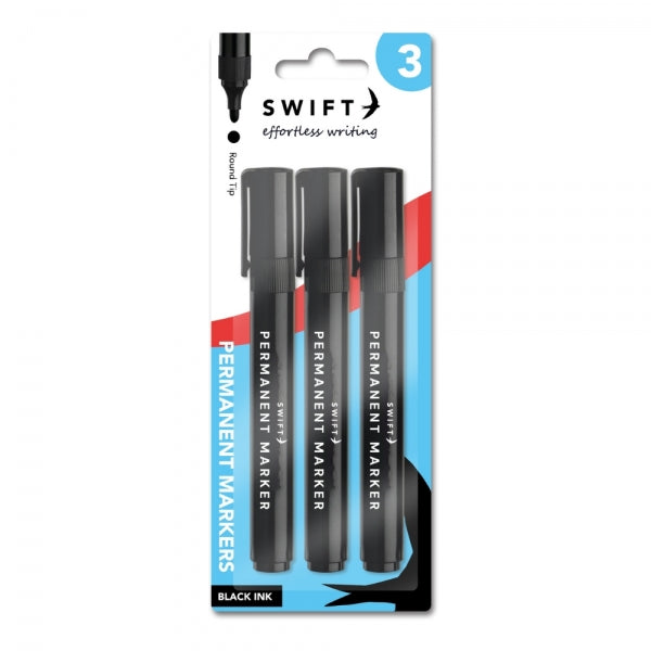Swift Permanent Markers 3pk