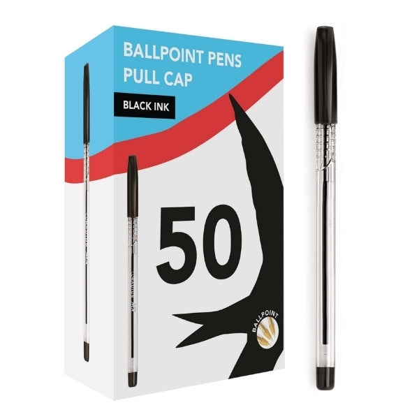 Ballpoint Pens Black Ink 50pk