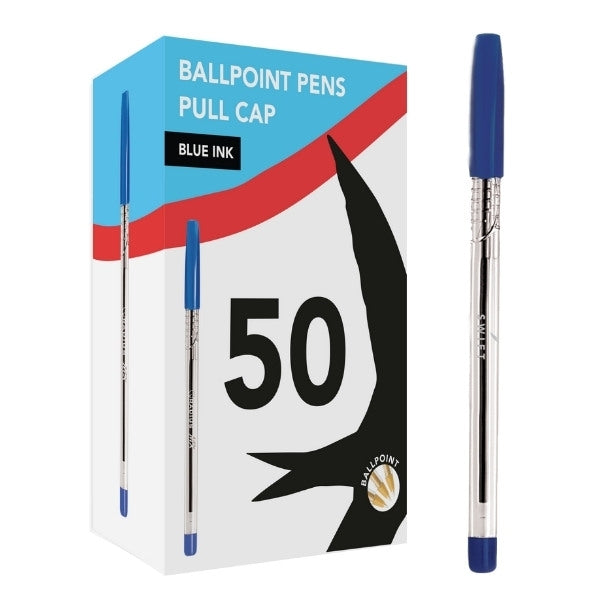 Ballpoint Pens Blue Ink 50pk