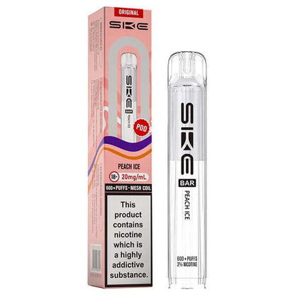 Peach Ice Bar 600 20mg Prefilled Pods by SKE Crystal