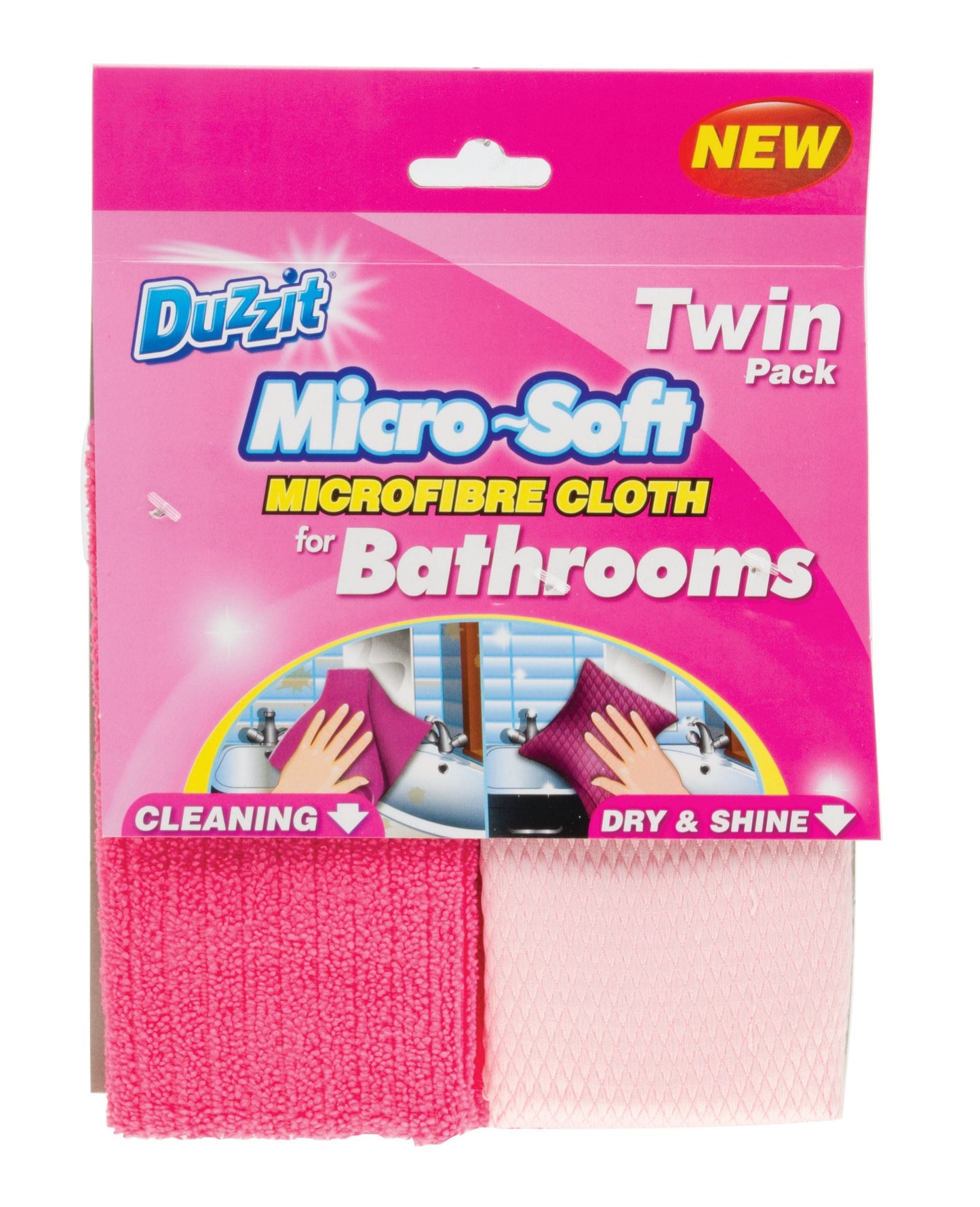 Micro-Soft Bathroom Cloth 2pk