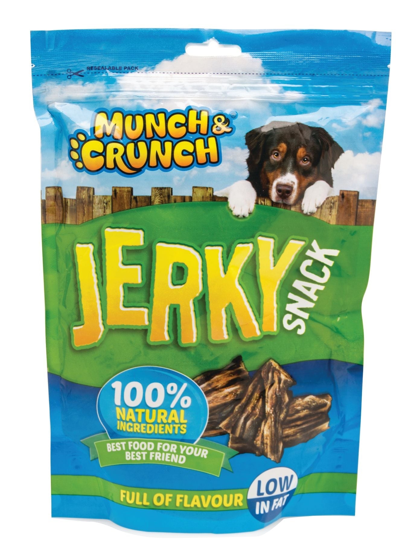 Munch & Crunch Jerkies Dog Snack 100g