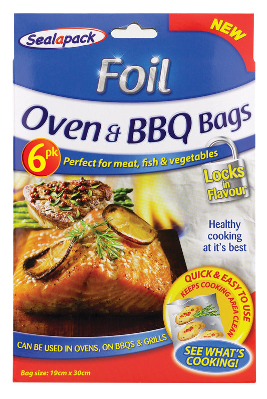 Sealapack Foil Oven & BBQ Bag 6pk
