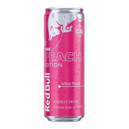 Red Bull Peach Edition White Peach 473ml can