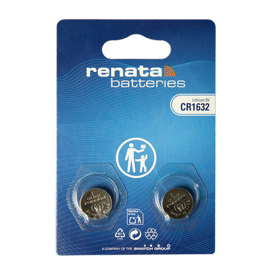 Renata CR1632 3V Lithium Coin Battery 2 Pack