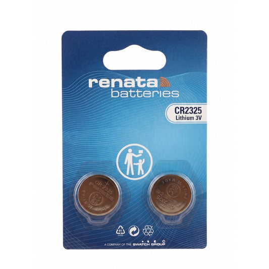 Renata CR2325 3V Lithium Coin Battery 2 Pack