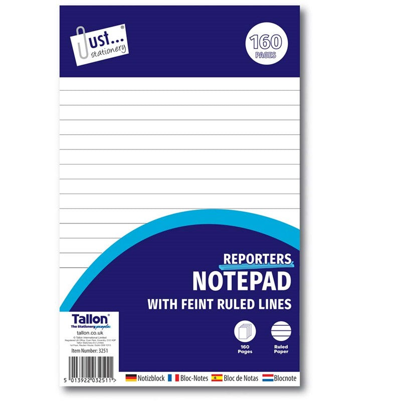 Reporter Notepad 160 Pages 50gsm