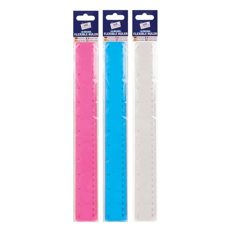 Bendy 12" Ruler Assorted Colours