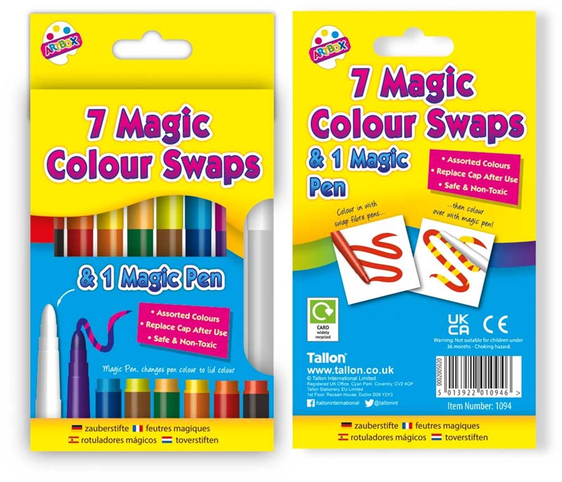 8 Magic Colour Swap Pens by Artbox